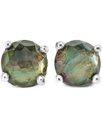 Ippolita - Sterling Silver Rock Candy® Mini Stud Black Shell And Crystal Earrings - Lyst