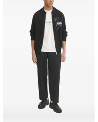 HUGO - Ribbed Zip-Up Cardigan - Lyst