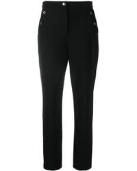 Moschino - High-Waisted Straight Trousers - Lyst