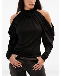 MARCELLA - Perry Cold-Shoulder Draped Top - Lyst
