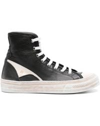 Moma - High-Top-Sneakers Aus Leder - Lyst