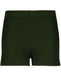 Haight - Lou Textured-Stitch Knit Mini Shorts - Lyst