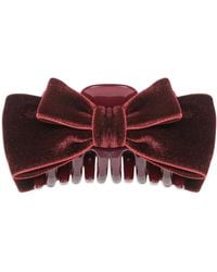 Jennifer Behr - Velvet Bow Hair Clip - Lyst