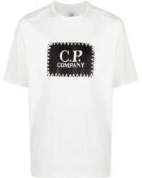 C.P. Company - 30/1 T-Shirt mit Logo-Print - Lyst
