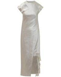 JW Anderson - Asymmetric Layered Maxi Dress - Lyst