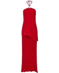 Baobab - Gaia Halter-Ring Pleated Maxi Dress - Lyst