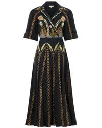 Temperley London - Juniper Floral-Embroidered Wrap Dress - Lyst