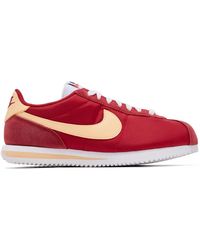 Nike - Baskets Cortez À Empiècements En Daim - Lyst