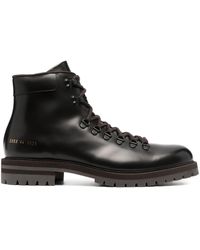 Common Projects - Lace-up Leather Ankle Boots - Lyst