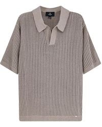 Represent - Poloshirt Mit Lochstrickmuster - Lyst