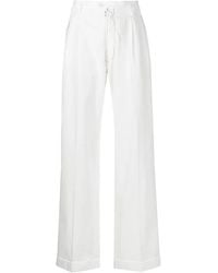 Maison Margiela - High-Waisted Straight-Leg Trousers - Lyst