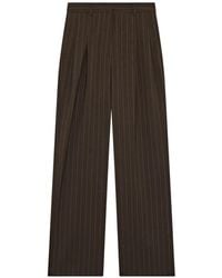 Lardini - Pinstripe Pleated Trousers - Lyst