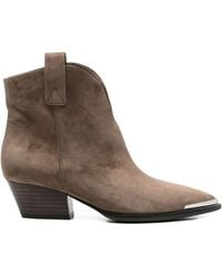 ADRIANNA FERETTI - Pointed-Toe Boots - Lyst