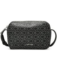 Calvin Klein - Borsa A Spalla Con Zip E Logo - Lyst