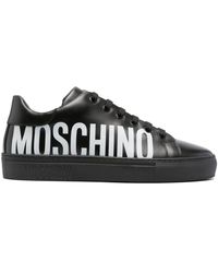 Moschino - Logo-print Low-top Sneakers - Lyst
