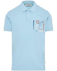 Bob - Graphic-Print Chest-Pocket Polo Shirt - Lyst