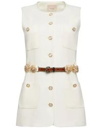 Cinq À Sept - Embellished Belted Vest - Lyst