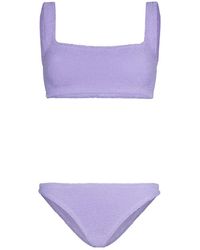 Hunza G - Xandra Crinkle-Effect Bikini - Lyst