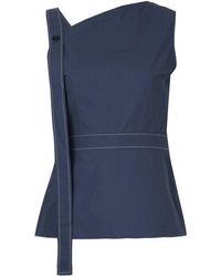 Cedric Charlier Asymmetric Top - Blue
