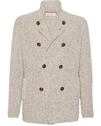 Brunello Cucinelli - Cárdigan con doble botonadura - Lyst