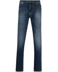 Emporio Armani - Halbhohe Straight-Leg-Jeans - Lyst
