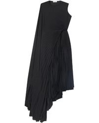 Balenciaga - Pleated Asymmetric Dress - Lyst