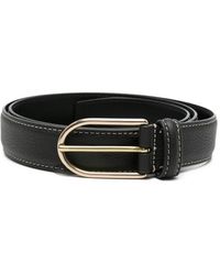 Dell'Oglio - Grained-Leather Buckle Belt - Lyst
