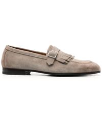 Doucal's - Fringe-detail Suede Loafers - Lyst