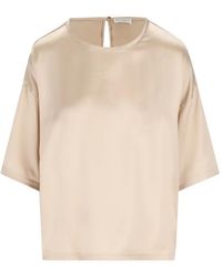 Brunello Cucinelli - Silk Elastan Blouse - Lyst