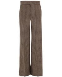Sa Su Phi - Checked Wool Trousers - Lyst