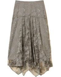 Twinset - Gonna Midi Asimmetrica - Lyst