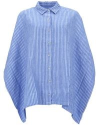 120% Lino - Linen Oversized Shirt - Lyst