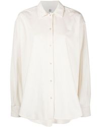 Totême - Long-sleeve Corduroy T-shirt - Lyst