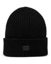 EA7 - Logo-Patch Beanie Hat - Lyst