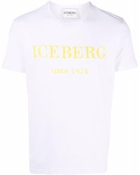 Iceberg - T-shirt en coton à logo imprimé - Lyst