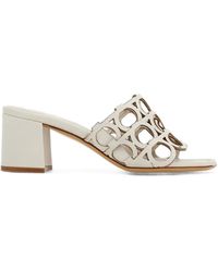 Ferragamo - Cut-Out-Design Sandals - Lyst