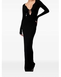 Kiki de Montparnasse - Ribbed-Knit V-Neck Maxi Dress - Lyst