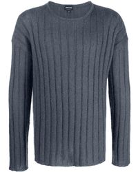 Giorgio Armani - Ribbed Knit Mohair-wool Blend Jumper - Lyst