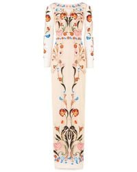 Temperley London - Toledo Floral-Embroidered Long-Sleeve Dress - Lyst