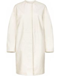 Loulou de Saison - Single-Breasted Collarless Coat - Lyst