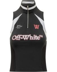 Off-White c/o Virgil Abloh - Poloshirt mit Reißverschluss - Lyst