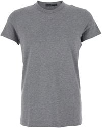 Dolce & Gabbana - Crew-Neck Logo-Embroidered T-Shirt - Lyst