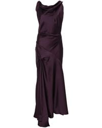 Victoria Beckham - Asymmetrical Midi Dress - Lyst