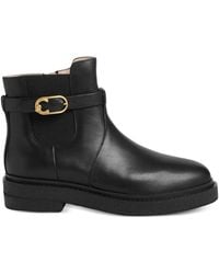Coccinelle - C-Saddle Buckle-Strap Boots - Lyst