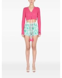 Etro - Lace-Up V-Neck Sweater - Lyst