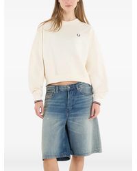 Fred Perry - Logo-Embroidered Sweatshirt - Lyst