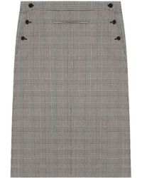 Courreges - Falda a cuadros príncipe de Gales - Lyst