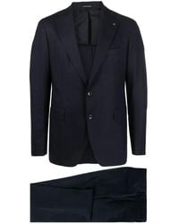 Tagliatore - Brooch-Detail Single-Breasted Suit - Lyst