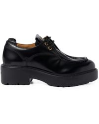 Miu Miu - Logo-Detail Platform Derby Shoes - Lyst