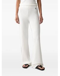 Sporty & Rich - Pantalon En Maille À Design Côtelé - Lyst